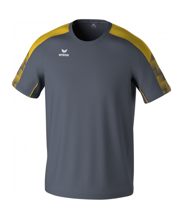 Erima Evo Star T-Shirt Kids Grau Fslategreygelb - grau
