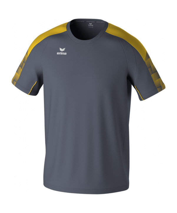 Erima Evo Star T-shirt Kids Grijs Kslategreygelb - grijs