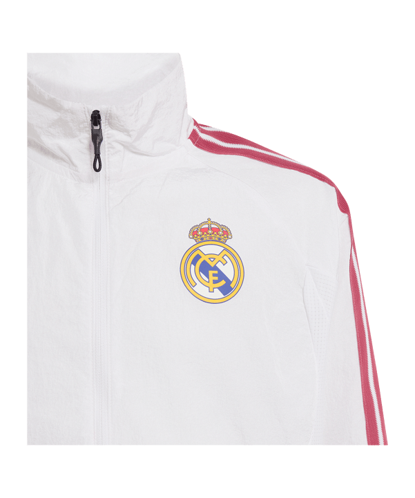 adidas Real Madrid Anthem Jas Kinderen Wit - wit
