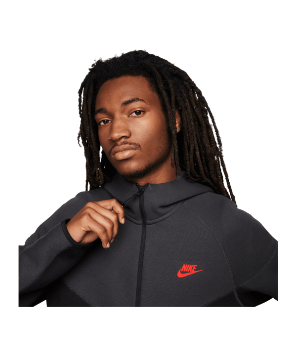 Nike Tech Fleece Windrunner Jacke Schwarz F013 - schwarz