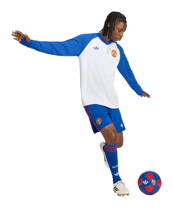 adidas Manchester United Short Away 2026/2027 Blau