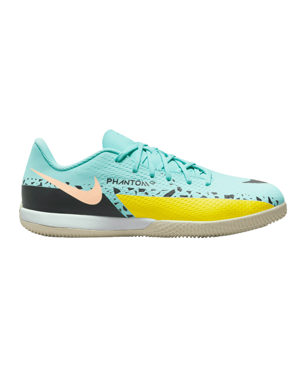 Nike Jr Phantom GT2 Academy IC Halle Kids Lucent Türkis Gelb F407 - tuerkis