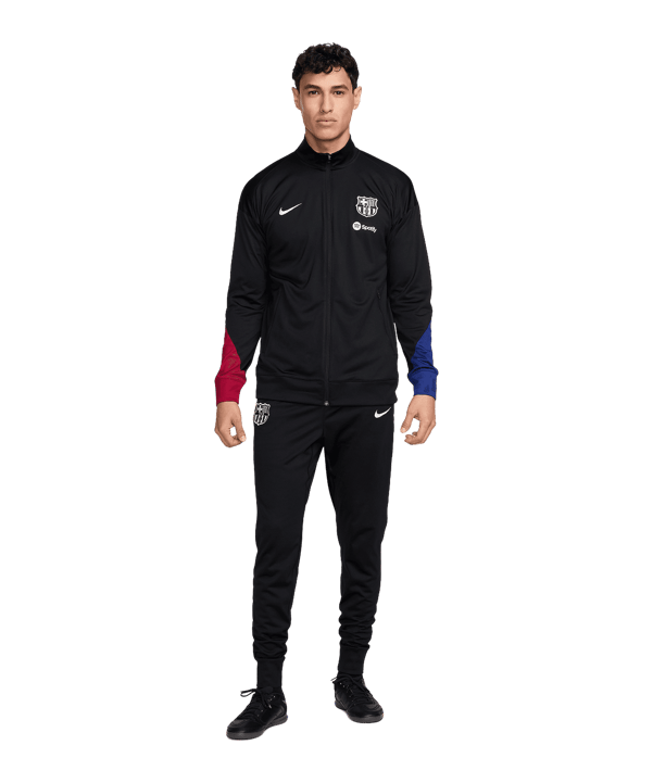 Nike FC Barcelona Strike Trainingsanzug Schwarz F011 - schwarz