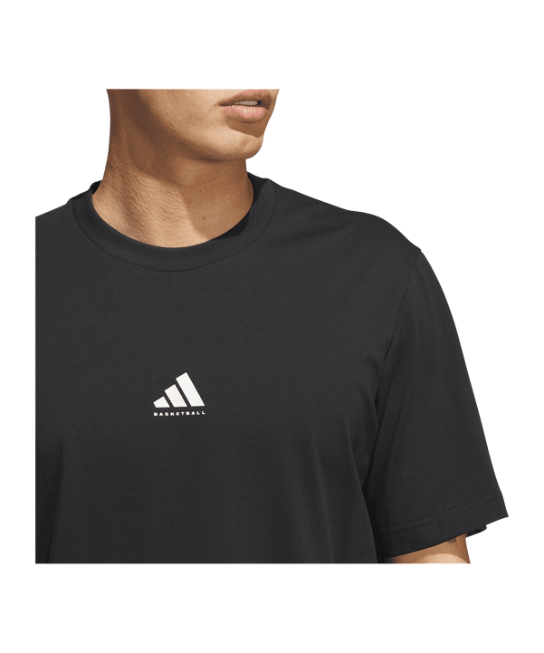adidas Basketball Graphic T-Shirt Schwarz - schwarz