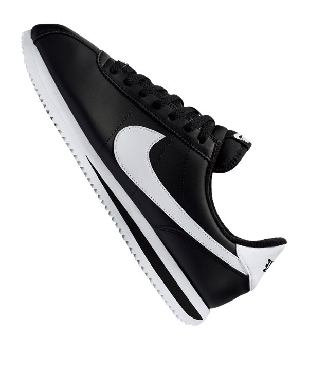 Nike Cortez Basic Leather Sneaker Schwarz F012 - schwarz