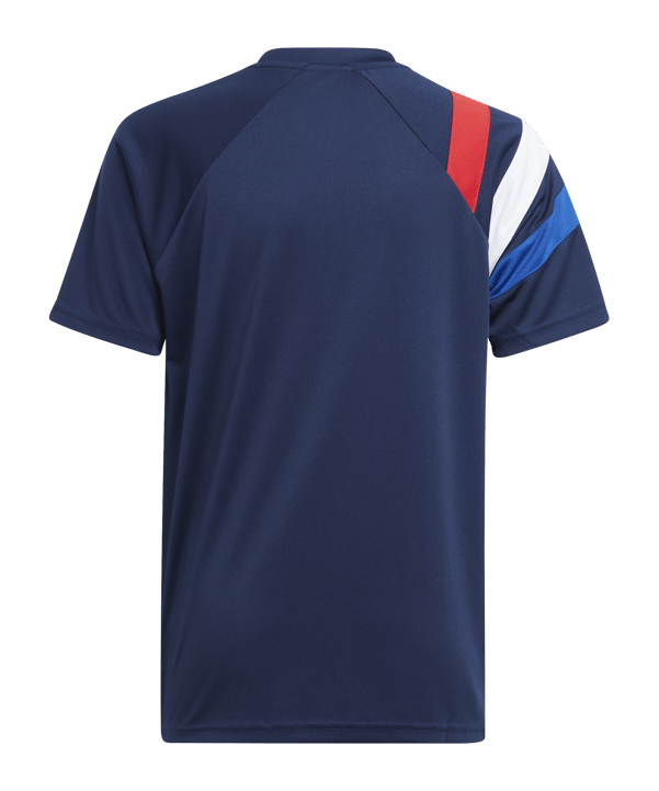 adidas Fortore 23 Trikot Kids Blau Rot Weiss - blau