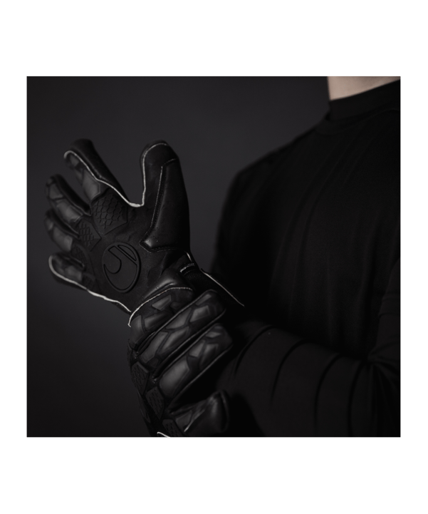 uhlsport Hyperblack Supergrip+ HN TW-Handschuhe Schwarz F02 - schwarz