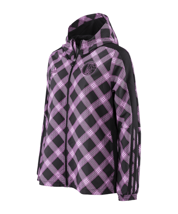 adidas FC Schalke 04 Windbreaker Damen Schwarz - schwarz