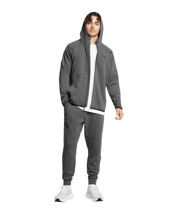 Under Armour Unstoppable Fleece Kapuzenjacke Grau F025 - grau