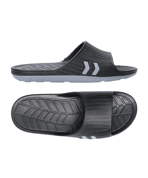 Hummel Nielsen Sandal Badelatschen Schwarz F2001 - schwarz