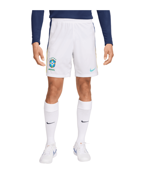 Nike Brasilien Short Away 2024 Copa America 2024 Weiss F100 - weiss