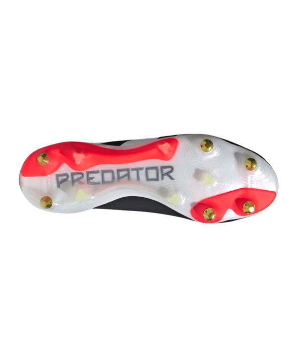 adidas Predator Elite SG Solar Energy Schwarz Weiss Rot - schwarz