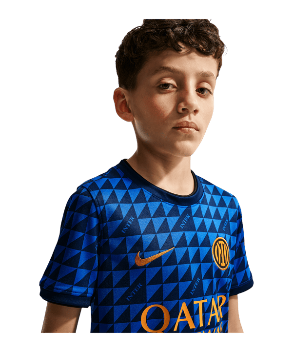 Nike FC Inter Prematch T-shirt 2026/2027 Kids Blu C409 - blu
