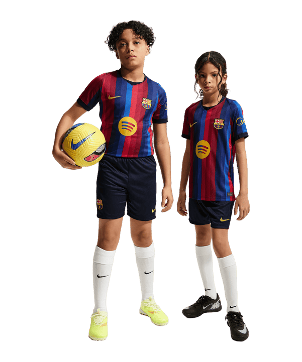 Nike FC Barcelone Court Home 2026/2027 Enfants Bleu C498 - bleu