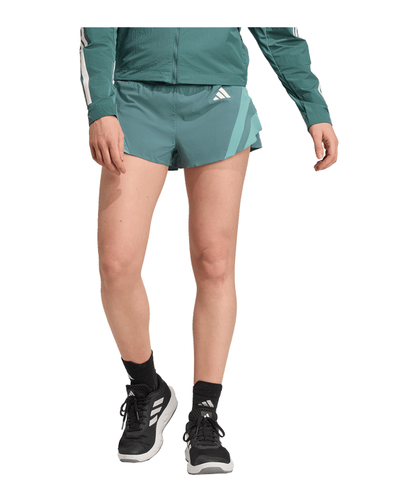 adidas Adizero Archive Short Damen Grün - gruen