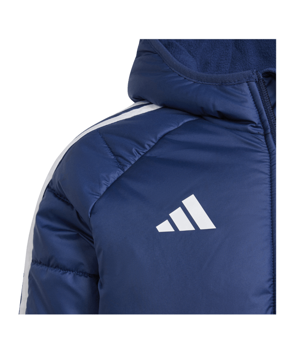 adidas Tiro 24 Winterjacke Kids Blau Weiss - blau