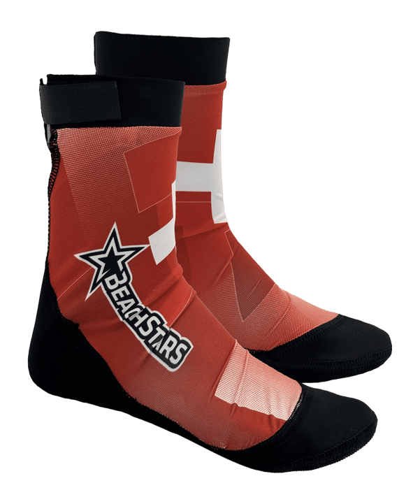 Ballsportdirekt Beachstar Sand Socken Rot - rot
