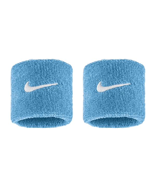 Nike Swoosh Classic 2er Pack Polsband Blauw K409 - blauw