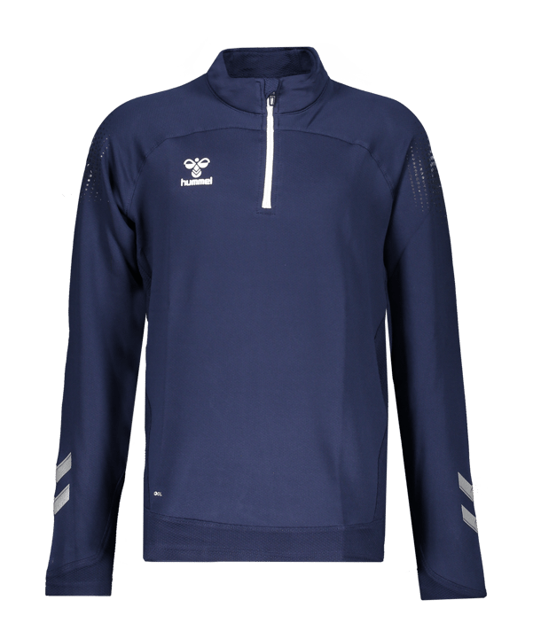 Hummel hmlLEAD HalfZip Sweatshirt Kids Blau F7026 - blau