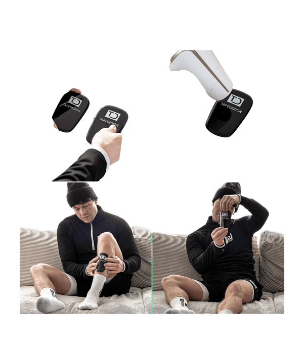 Tapedesign Mini PRO Schienbeinschoner Schwarz - schwarz