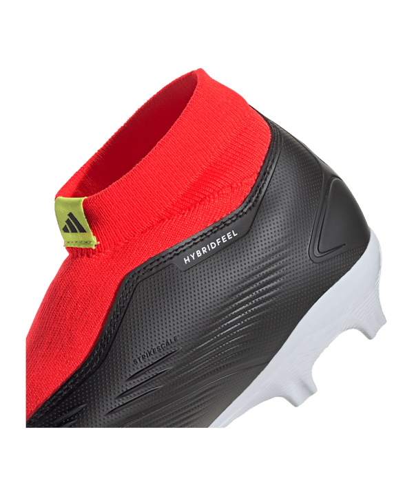 adidas Predator League LL FG Solar Energy Schwarz Weiss Rot - schwarz