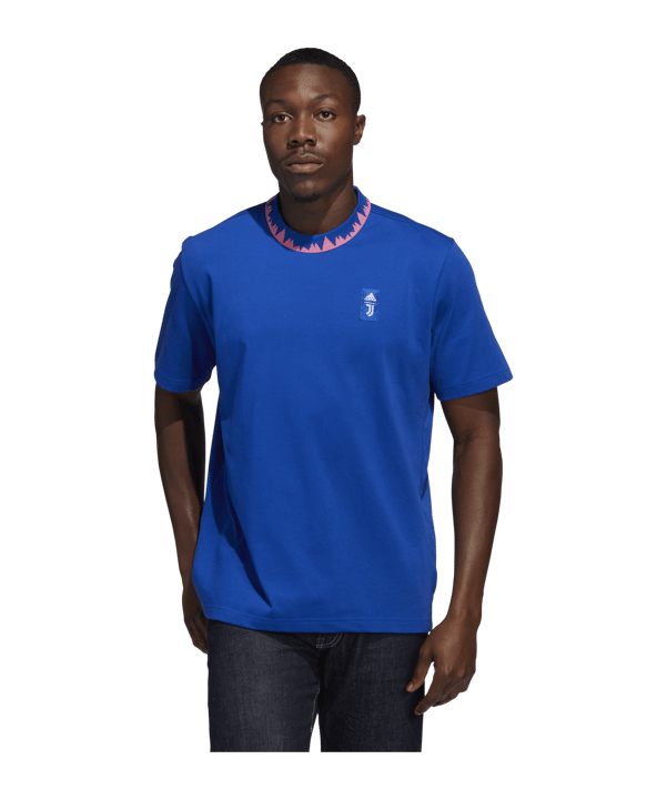 adidas Juventus Turin T-Shirt Blau - blau