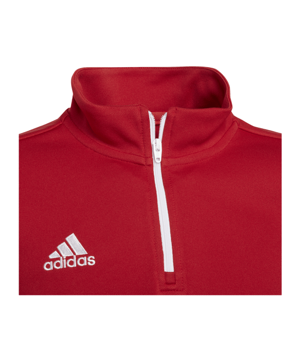 adidas Entrada 22 HalfZip Sweatshirt Kids Rot - rot