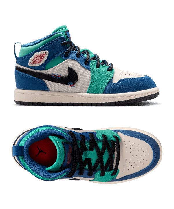 Jordan Air Jordan 1 Mid SE PS Enfants Blanc C100 - blanc