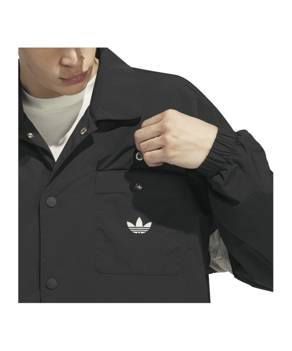 adidas Coach Jacke Schwarz - schwarz