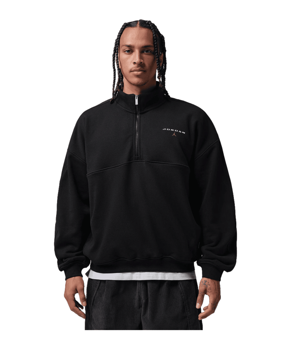 Jordan Flight Fleece 1/4 Zip Top Nero C010 - nero