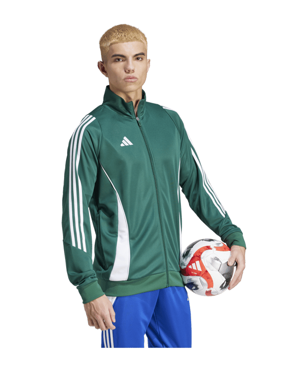 adidas Tiro 24 Trainingsjacke Grün Weiss - gruen