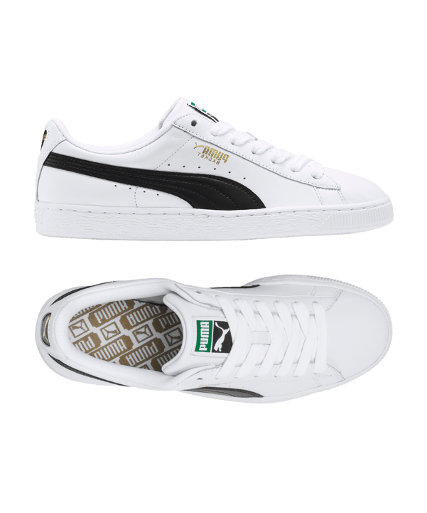 PUMA Basket Classic LFS Sneaker Weiss Schwarz F22 - weiss