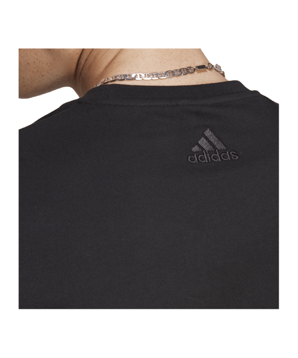adidas Essentials Single Jersey Big Logo Tee Black - schwarz