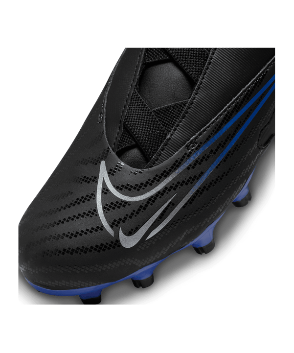 Nike Jr Phantom GX Academy FG/MG Shadow Kids Schwarz Silber Blau F040 - schwarz