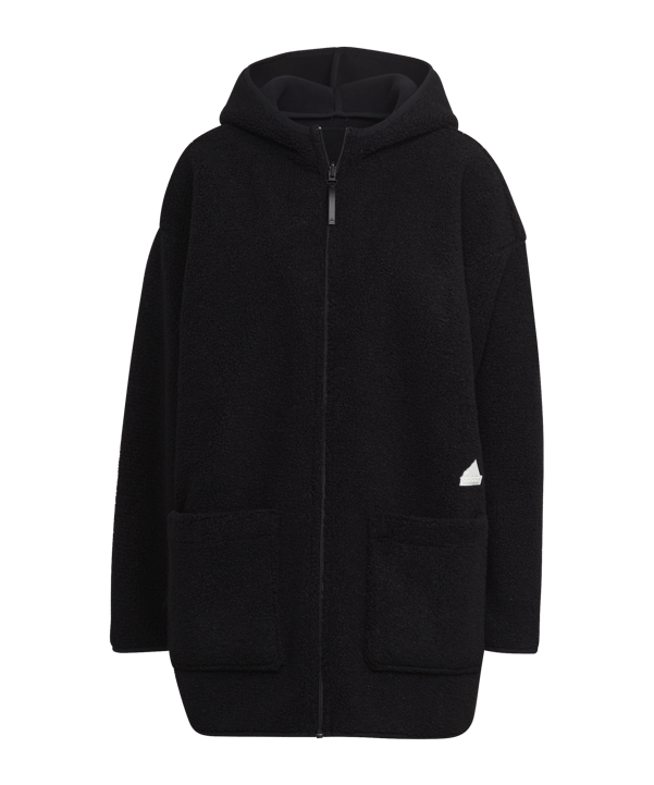 adidas New Kapuzenjacke Damen Schwarz - schwarz