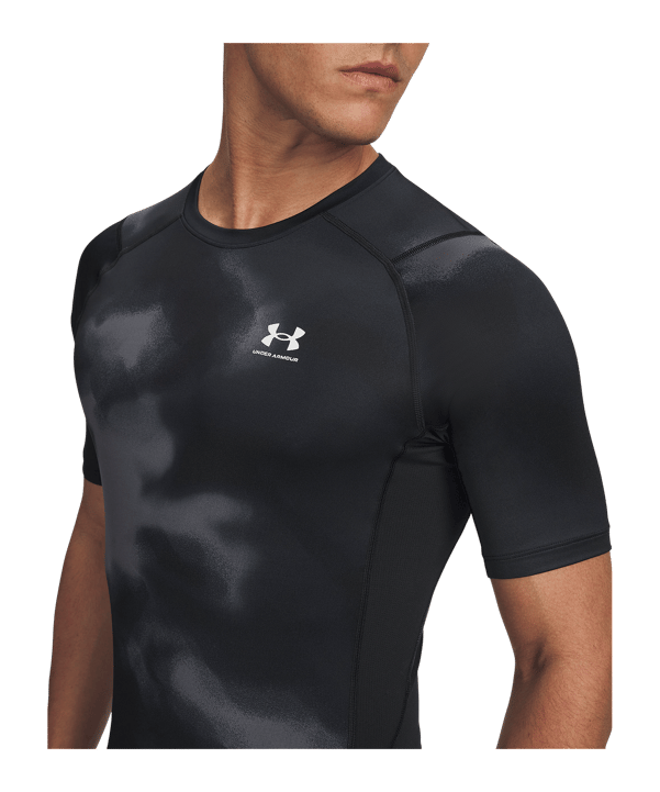 Under Armour HG Printed T-Shirt Schwarz F003 - schwarz