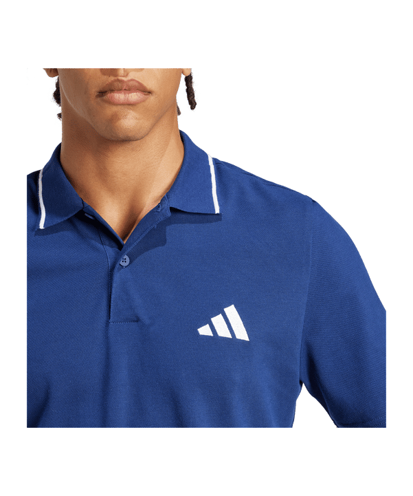 adidas Essentials Small Logo Polo Blau - blau
