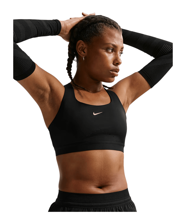 Nike Swift High Support Sport-BH Damen Schwarz F010 - schwarz