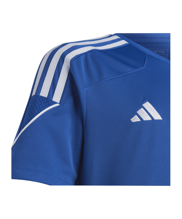 adidas Tiro 23 Trikot Kids Blau Weiss - blau