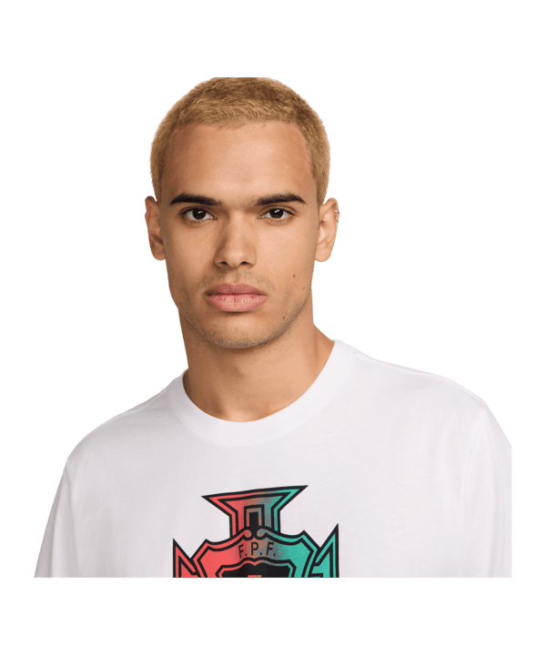 Nike Portugal Crest T-Shirt EM 2024 Weiss F100 - weiss