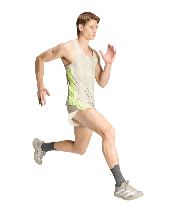 adidas Adizero Labrum Singlet Canottiera Beige - beige