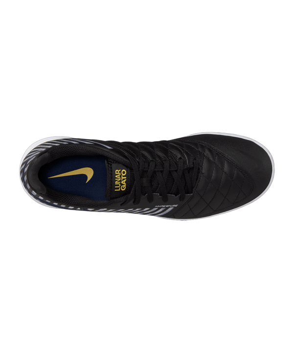 Nike Lunar Gato II IC Halle Schwarz F009 - schwarz