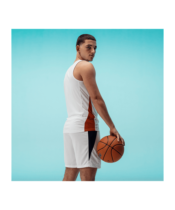 Nike Team Basketball Stock Trikot Weiss Rot F103 - weiss