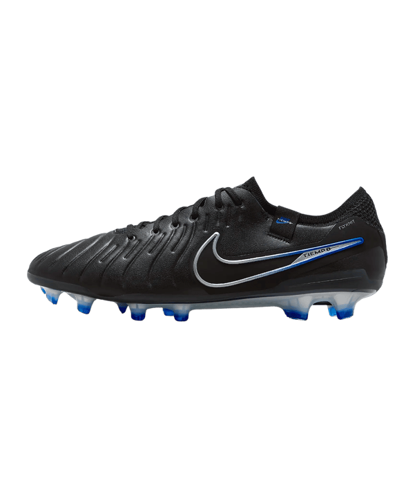 Nike Tiempo Legend X Elite FG Shadow Schwarz Silber Blau F040 - schwarz
