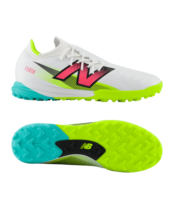New Balance Furon Pro v7+ TF United in FuelCell Weiss FH75 - weiss