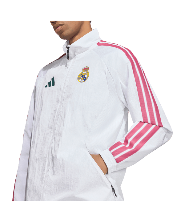 adidas Real Madrid Anthem Jas Wit - wit