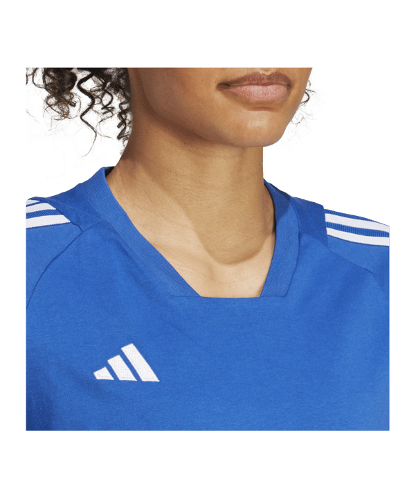 adidas Tiro 23 Competition T-Shirt Damen Blau - blau