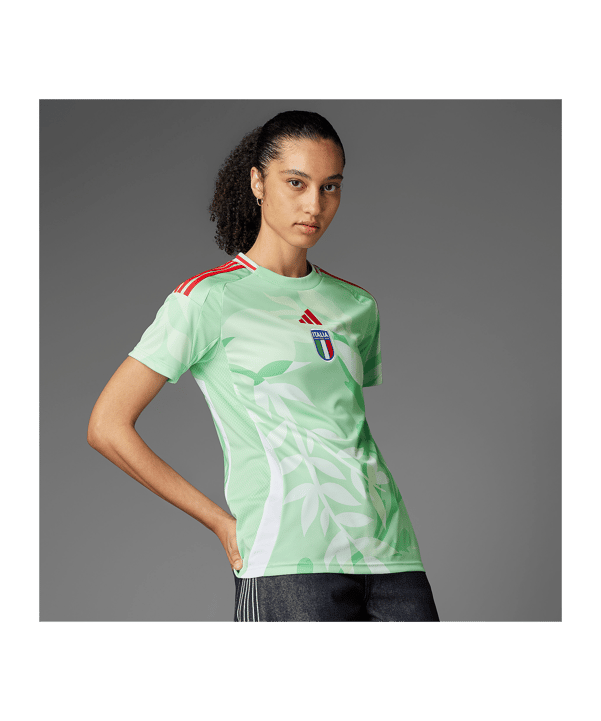 adidas Italien Trikot Auswärts EM 2025 Damen Grün - gruen