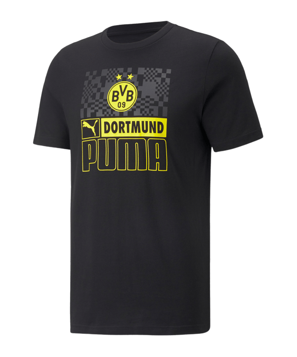 PUMA BVB Dortmund FtblCore T-Shirt Schwarz F06 - schwarz