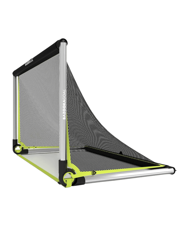 Bazookagoal ALUMINIUM Teleskoptor | 150x90 cm Silber Weiss - schwarz